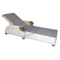 Recliner With Teak Wood, Made From Rattan