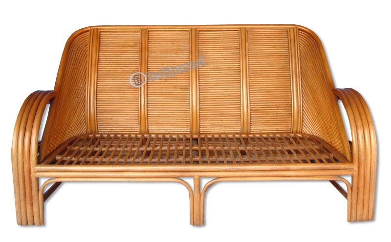Wooden Sofa, Made From Rattan