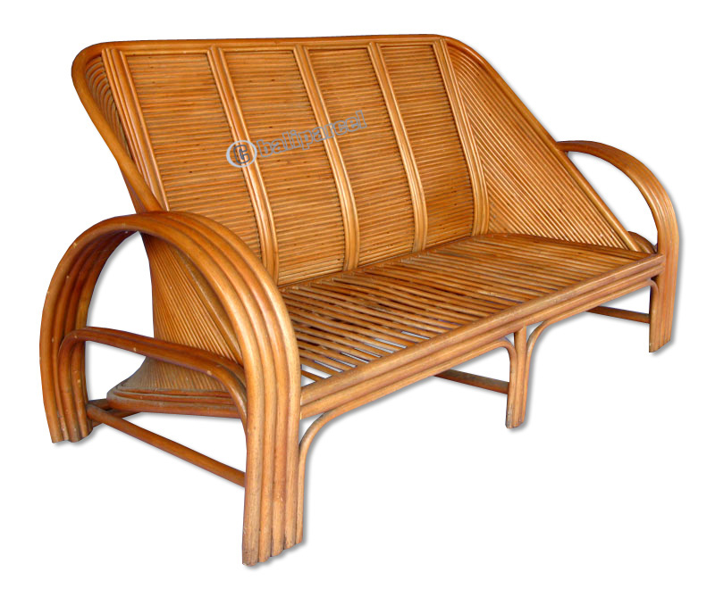 Wooden Sofa, Made From Rattan