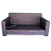 Wooden Sofa, Made From Rattan
