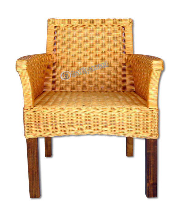 Dinning Chair, Made From Rattan And Wood