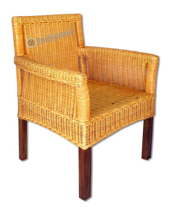 Dinning Chair, Made From Rattan And Wood
