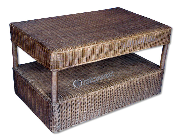 Coffe Table, Made From Rattan