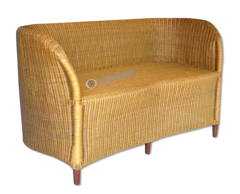 Sofa, Made From Rattan And Wood