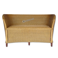 Sofa, Made From Rattan And Wood