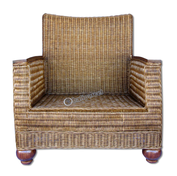 Armchair, Made From Rattan And Wood ( Without Cushion )