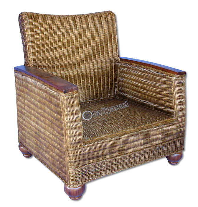 Armchair, Made From Rattan And Wood ( Without Cushion )