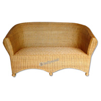 Sofa, Made From Rattan With Wood