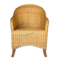 Dinning Chair, Made From Rattan With Wood 