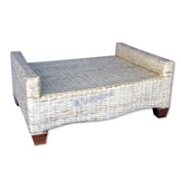 Ottoman, Made From Rattan