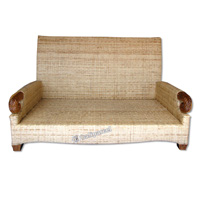 Sofa, Made From Rattan With Wood