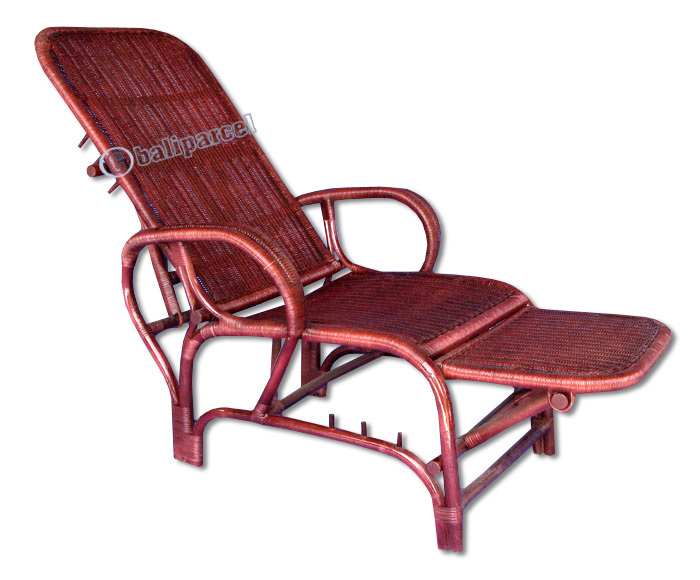 Recliner, Made From Rattan
