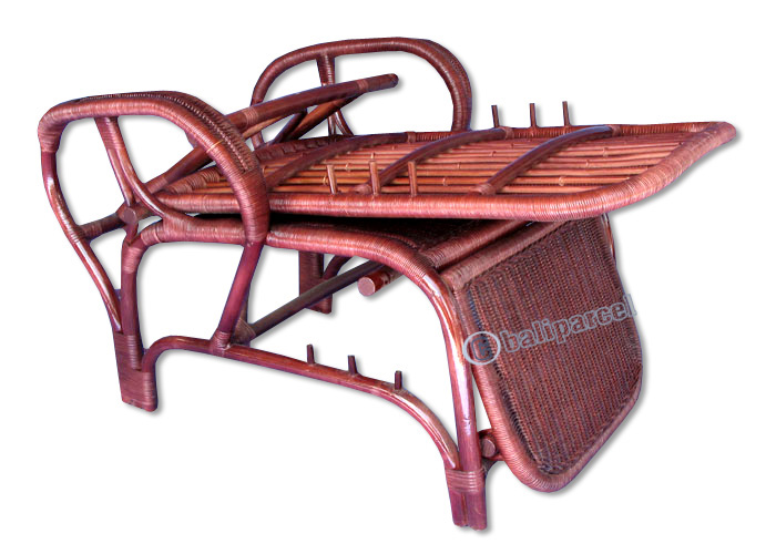Recliner, Made From Rattan