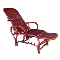 Recliner, Made From Rattan