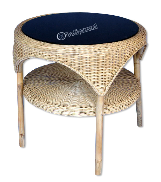 Coffe Table, Made From Rattan
