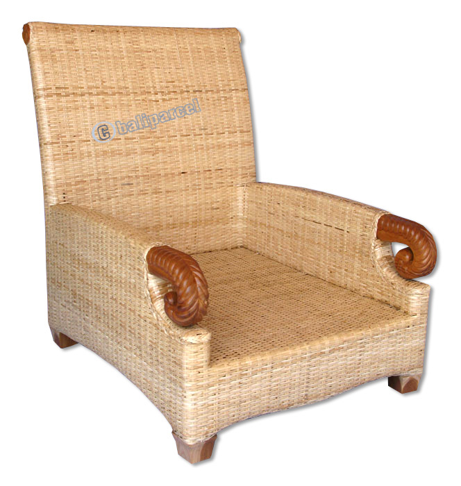 Armchair, Made From Rattan And Wood ( Without Cushion )