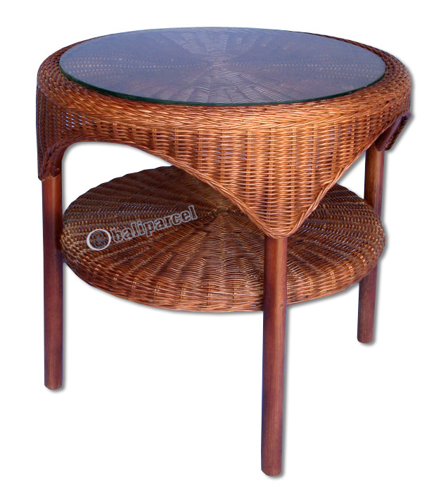Coffe Table, Made From Rattan