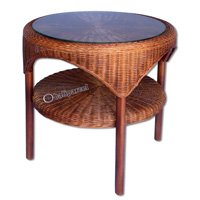 Coffe Table, Made From Rattan