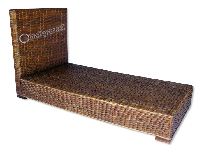 Single Bed, Made From Rattan