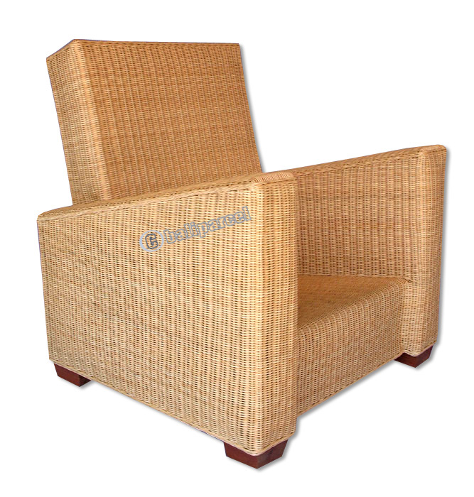 Armchair, Made From Rattan And Wood ( Without Cushion )