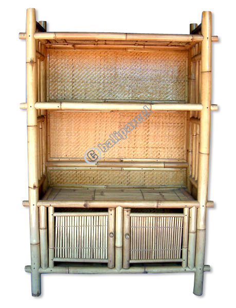 Wooden Cabinet, Made From Bamboo