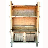 Wooden Cabinet, Made From Bamboo