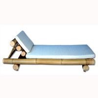 Single Bed, Made From Bamboo ( Including Cushion )