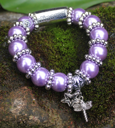 Bracelet, Made From Glassbeads With Metal