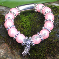 Bracelet, Made From Glassbeads With Metal