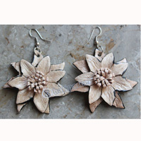 Earring, Made From Snake Skin