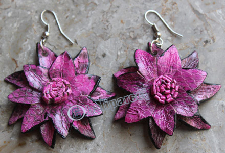Earring, Made From Snake Skin