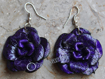 Earring, Made From Snake Skin