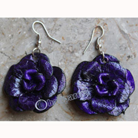 Earring, Made From Snake Skin