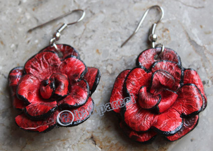 Earring, Made From Snake Skin