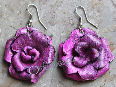 Earring, Made From Snake Skin
