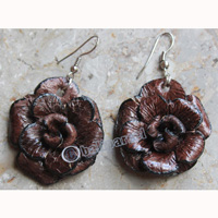 Earring, Made From Snake Skin