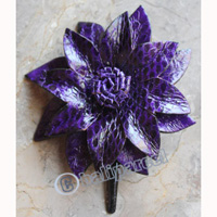 Hair Clip, Made From Snake Skin
