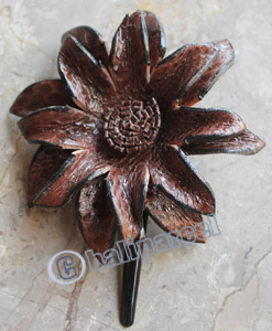 Hair Clip, Made From Snake Skin