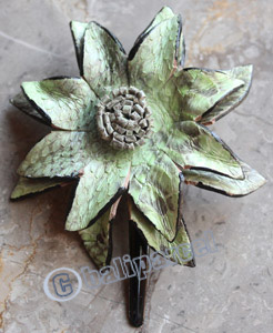 Hair Clip, Made From Snake Skin