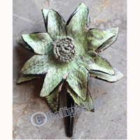Hair Clip, Made From Snake Skin