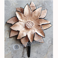 Hair Clip, Made From Snake Skin