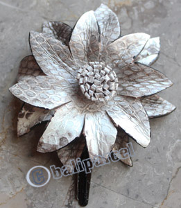 Hair Clip, Made From Snake Skin