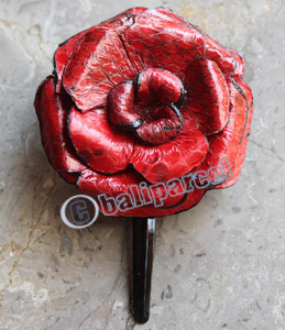 Hair Clip, Made From Snake Skin