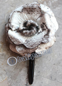 Hair Clip, Made From Snake Skin