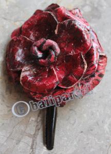 Hair Clip, Made From Snake Skin