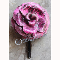 Hair Clip, Made From Snake Skin