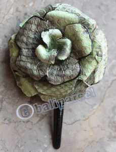 Hair Clip, Made From Snake Skin