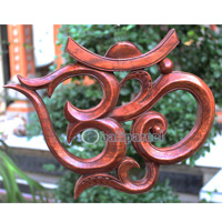 Wooden Wallhanging, Handcarved From Mahagony Wood