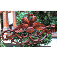 Wooden Wallhanging, Handcarved From Mahagony Wood