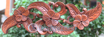 Wooden Wallhanging, Handcarved From Mahagony Wood